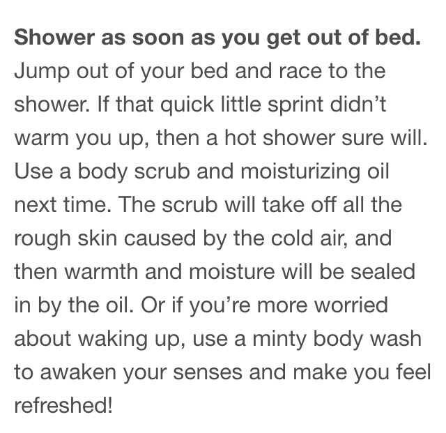 Tips For Getting Out Of Bed (on A Cold Morning!)