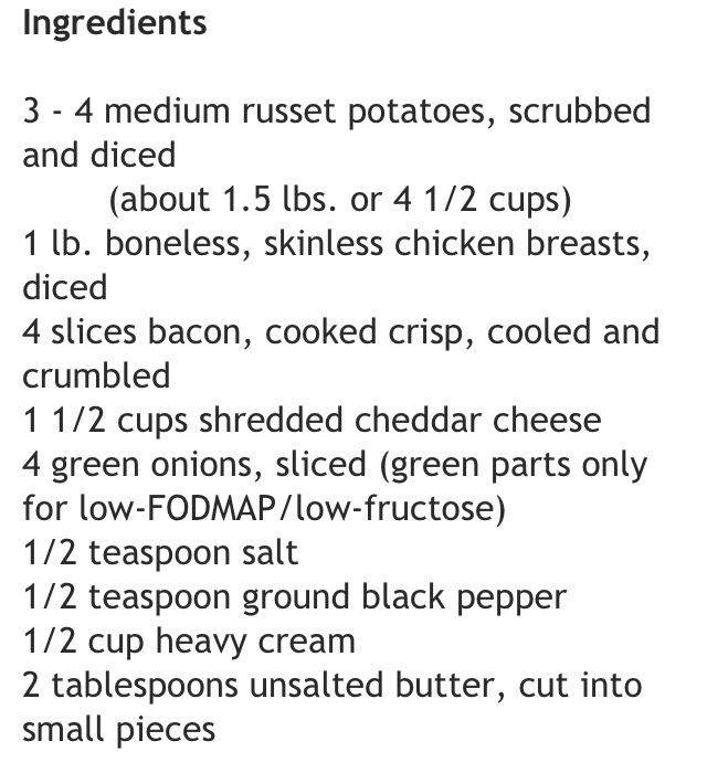 Potato & Chicken Casserole
