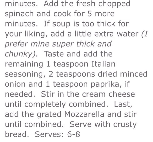 Olive Garden Chicken and Potato Florentine Soup 🍲