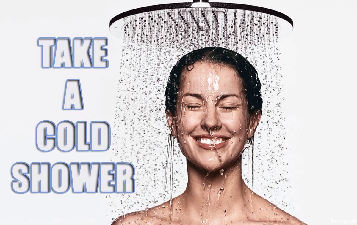 Take a cold shower and shampoo and condition.