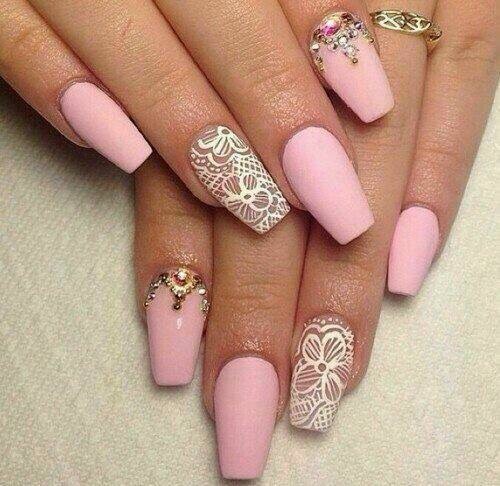Lace Design Nails