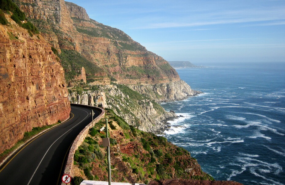 18. Coastal Road in Cape Town, South Africa