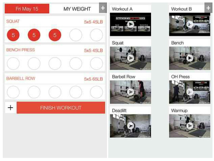 12. StrongLifts 5x5 (free, iOS and Android) is an app for people who are serious about building muscle.
