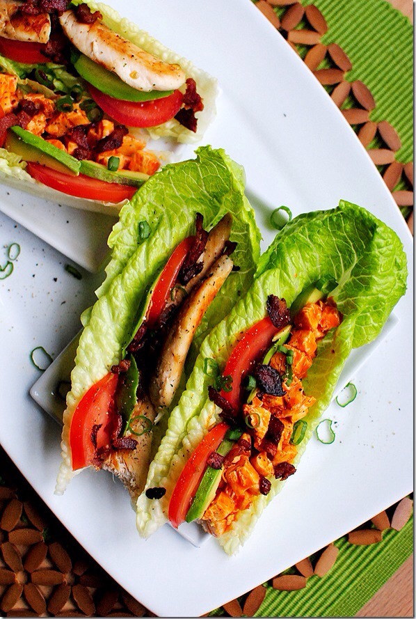 Chicken Wing Lettuce Wraps

Get your chicken wing and BLT fix all in one awesome wrap!
