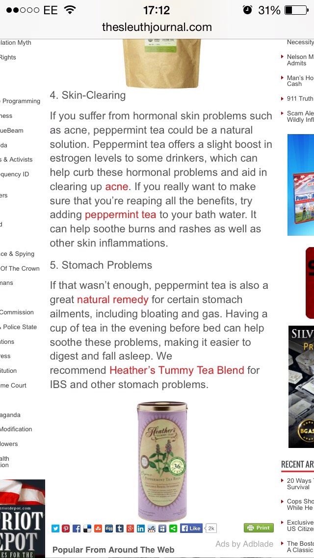 5 Health Benefits Of Drinking Peppermint Tea And Lemon And Ginger Tea

