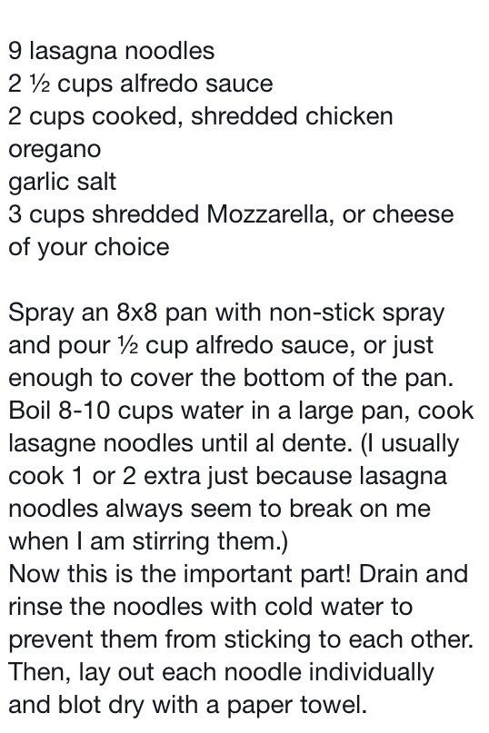 Cheasy Lasagna Alfredo
