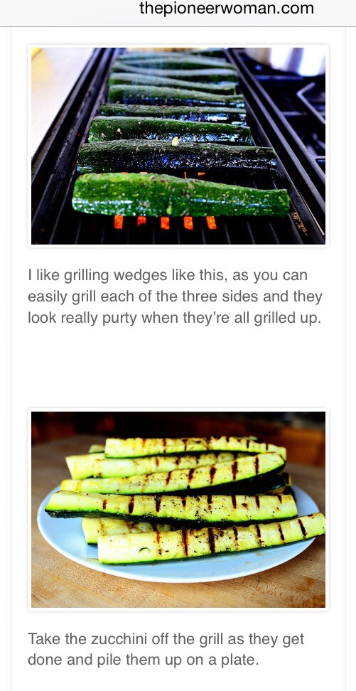 Yummy Grilled Zucchini
