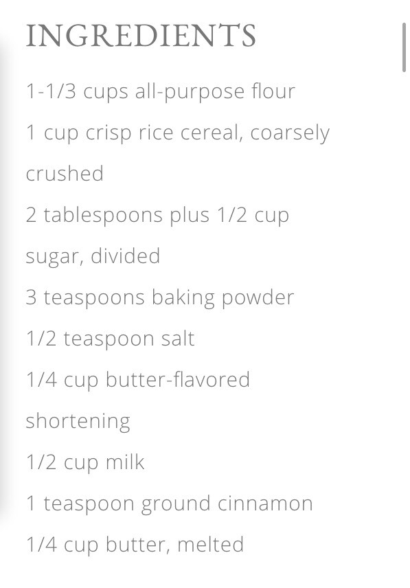 "BAKED CINNAMON BREAKFAST BITES"
