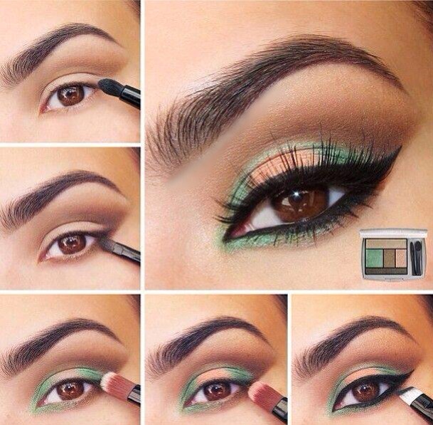 Blue and Brown Makeup Tutorial !Wow !!You Must See It!!!!!