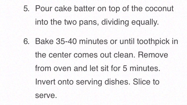 Banana-Coconut upside down cake 