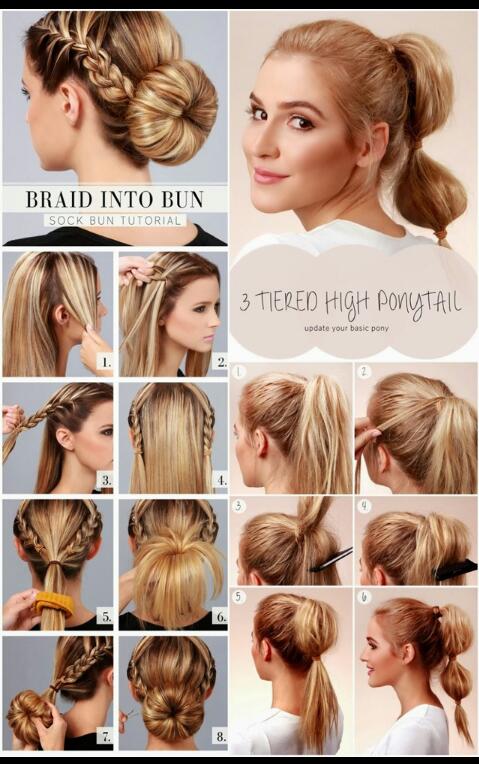 7 Hair-Styles (Quick and Easy).♥♥✔⇨⇨⇨