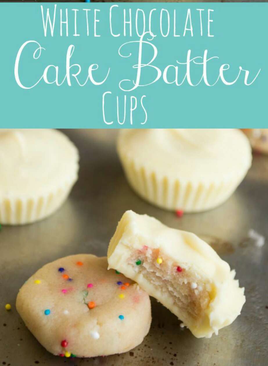 White Chocolate Cake Batter Cups!!!