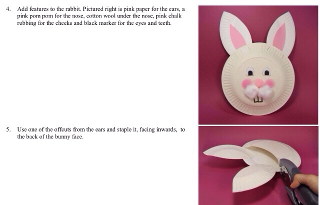 Paper Plate Bunny Bag. Cute Craft To Do With Kids For Easter Day πΈπ°πΊπ°πΈπ°πΊπ°