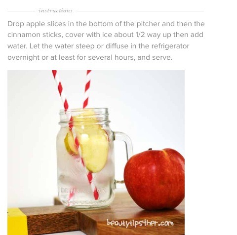 How to Make Detox Apple Cinnamon Metabolism Water – Zero Calorie Detox Drink