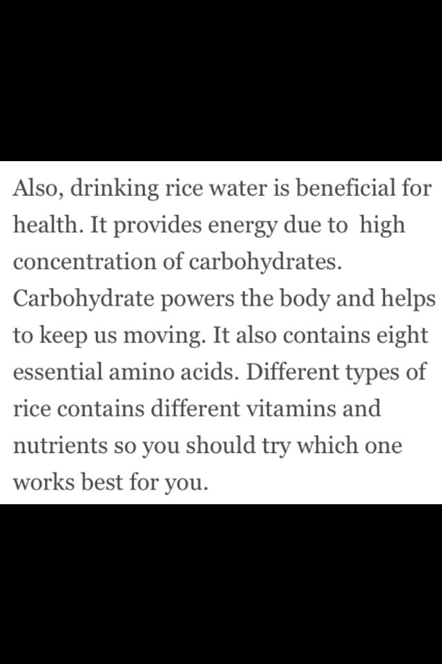Benefits Of Rice Water 🍚