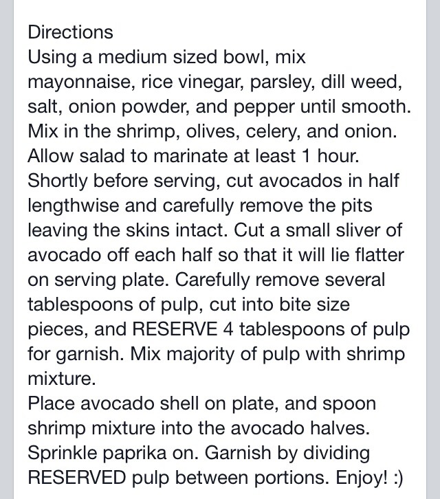 Shrimp Stuffed Avocados
