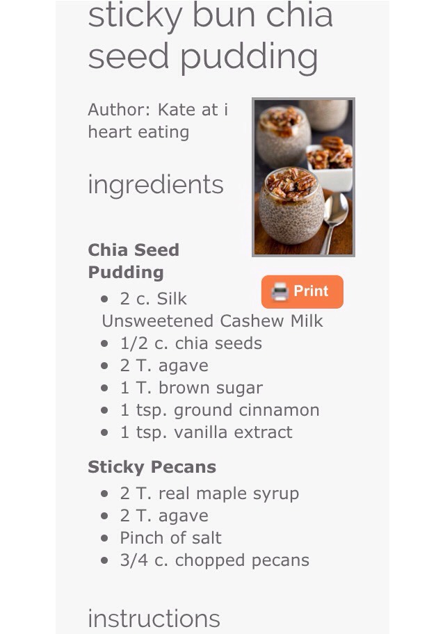 Sticky Bun Chia Seed Pudding
