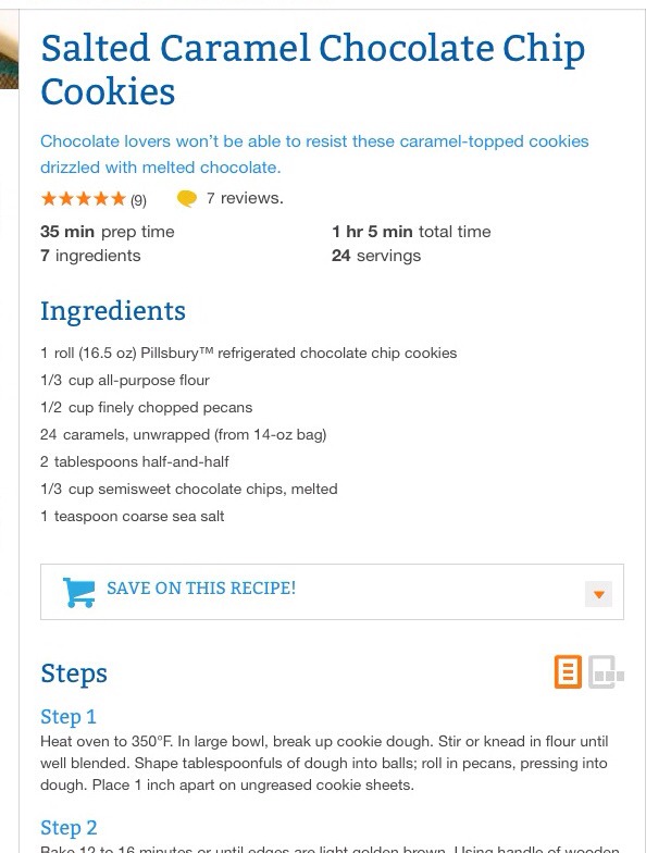 Salted Caramel Chocolate Cookies 