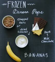 What you will need! When opting for the healthy option a dark chocolate with a cocoa percentage of 70% or above is best! Chop the bananas in half and insert a Popsicle stick and place in the freezer for 1 hour. 