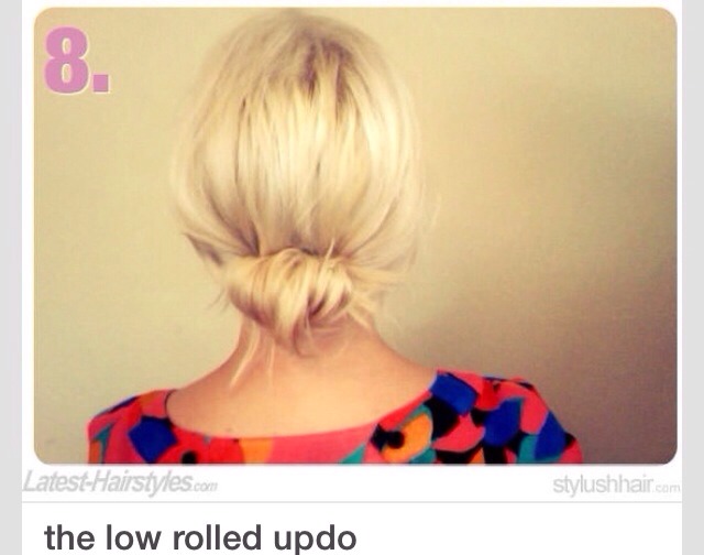 Low Rolled Updo