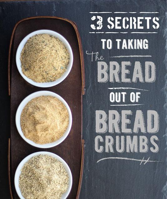 13. Make gluten-free breadcrumbs using cereal and a food processor.