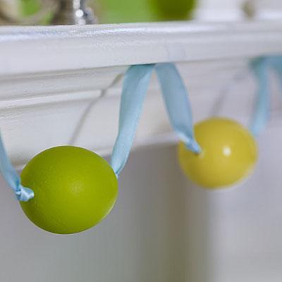 Easter Egg Garland

Decorate your mantel or wall with vibrant Easter eggs strung on a colorful ribbon.