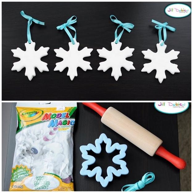 11. Model Magic Snowflakes