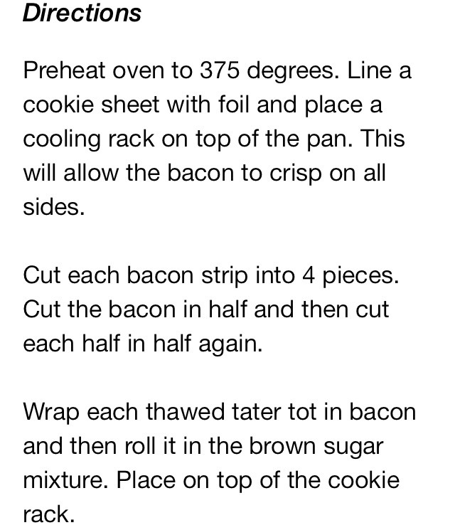 ❤️Sweet Bacon Tots! So Yummy!❤️
