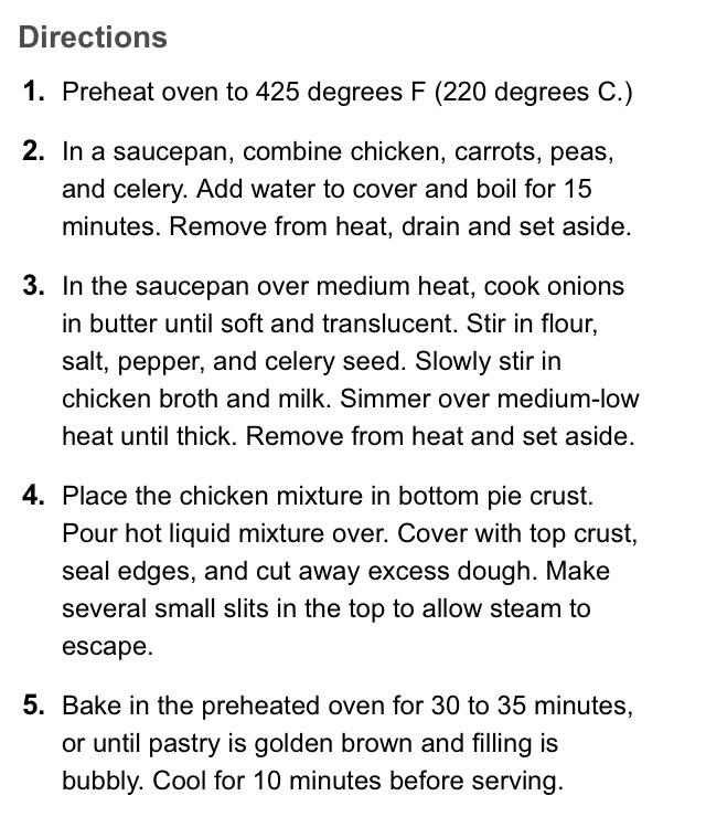 Chicken Pot Pie