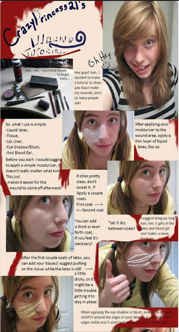 DIY Halloween "Scar" Make-up Tutorial! 