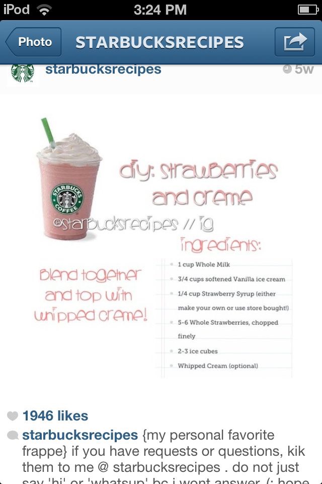 15 Starbucks Drink Recipes.😋✨
