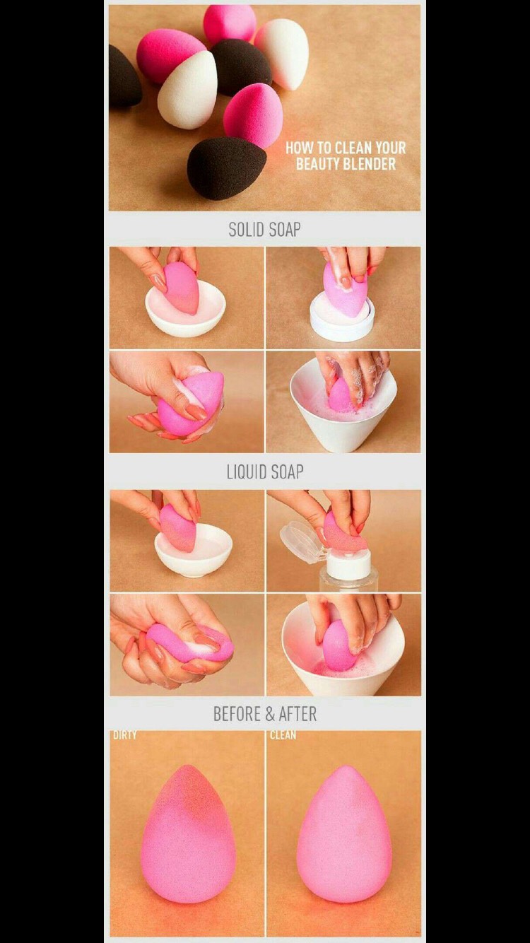 Clean your sponge! Or you could end up with acne. Make sure you clean it thoroughly just to get all the makeup out of it.