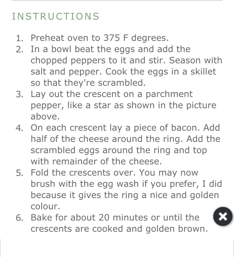 Crescent Bacon Breakfast Ring!! 