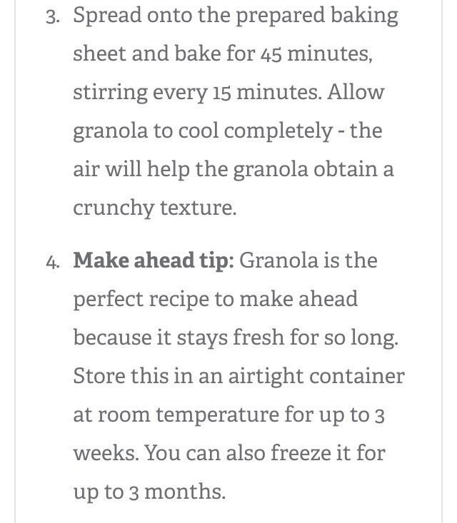 Vanilla Almond Granola