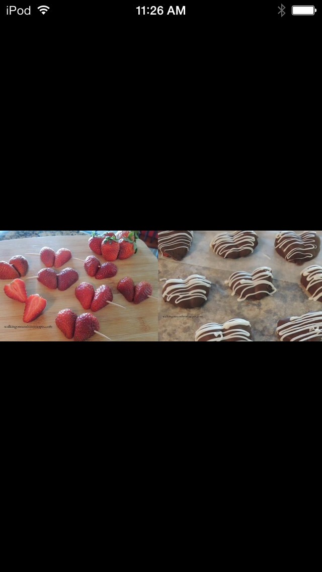 A beautiful twist on chocolate covered strawberries.
