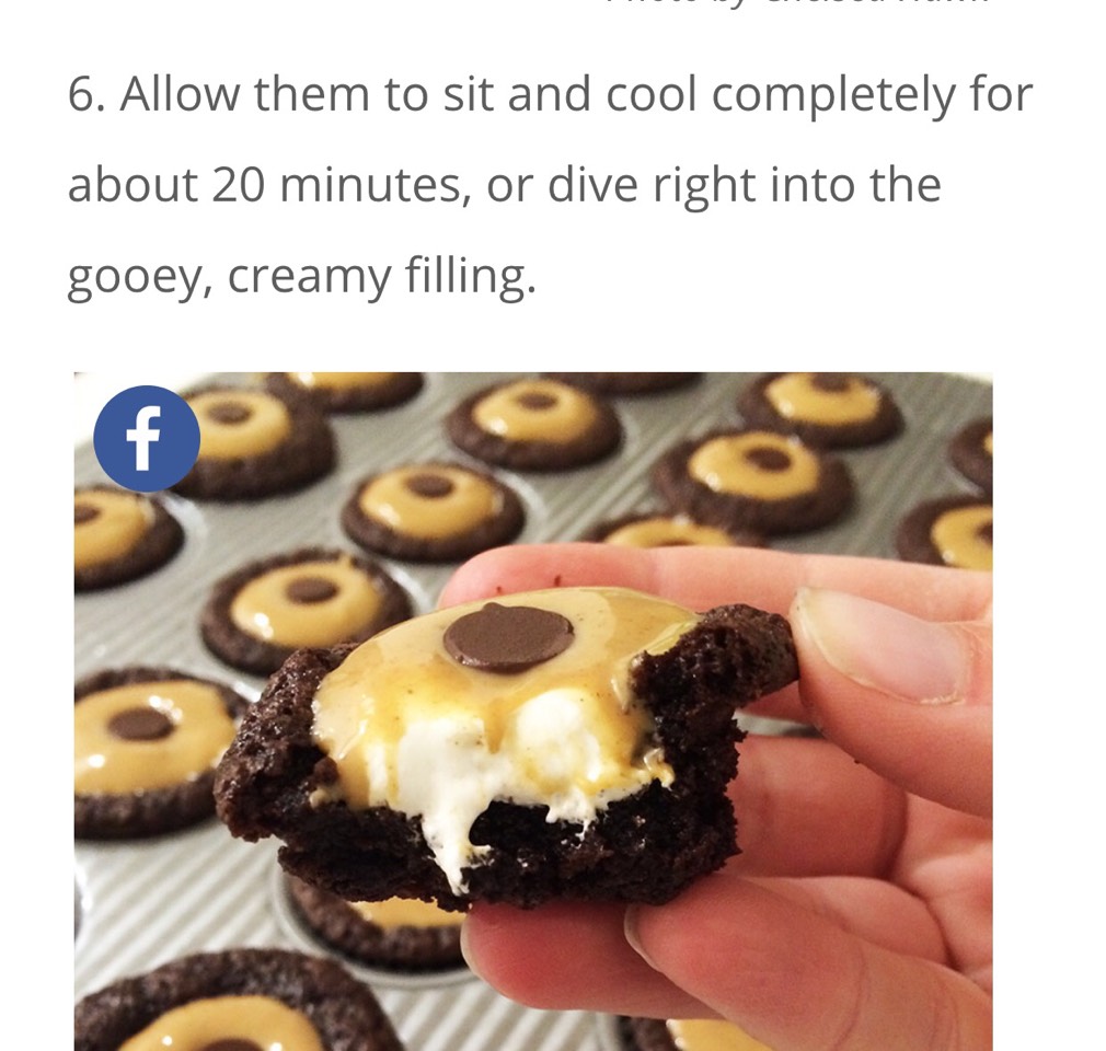 Fluffernutter Brownie Cups. ๐