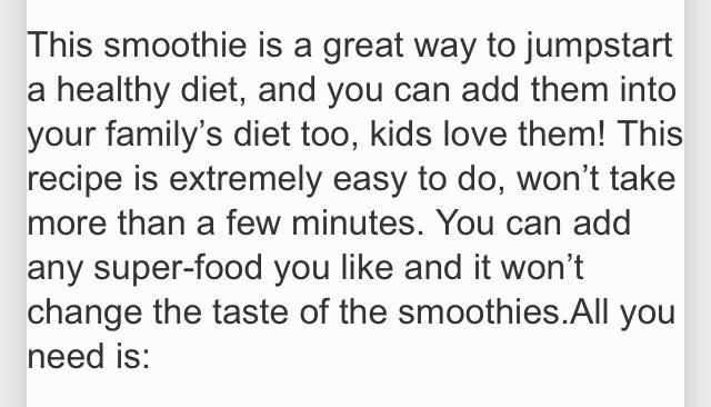 Green Weight Loss Smoothie