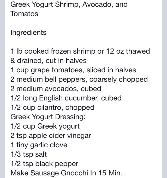 Delicious And Healthy! Shrimp And Greek Yogurt Salad...