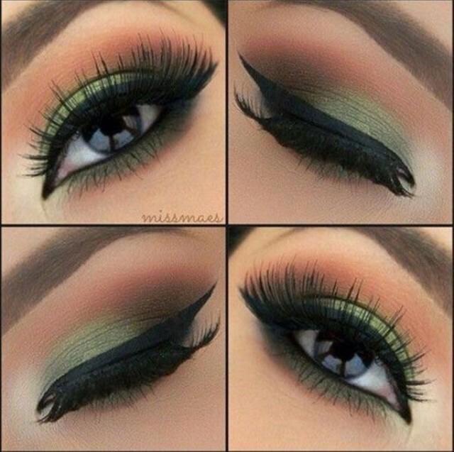 Beautiful Green Eye Shadow Look😍❤️✅