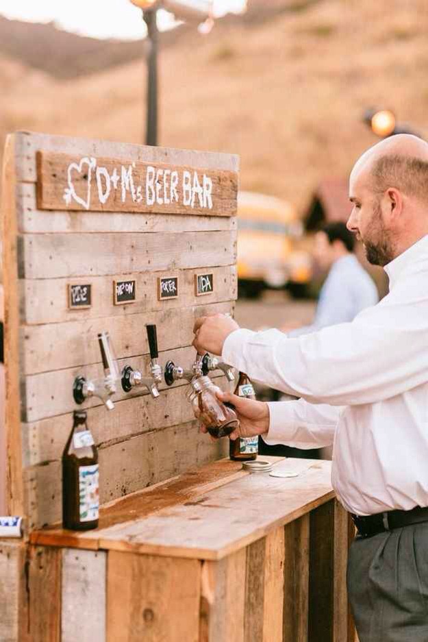 Have your very own beer bar.
With spigots and everything!!