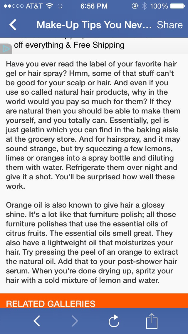 Save on hair products!