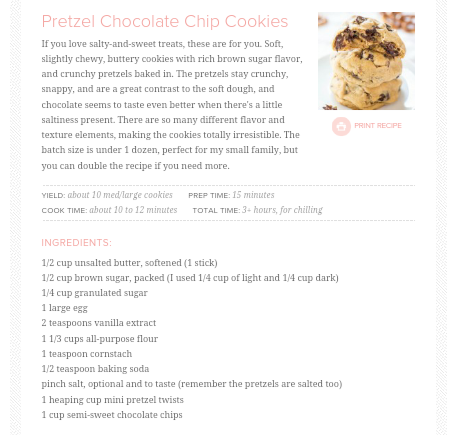 PRETZEL Chocolate Chip Cookies!!! !!