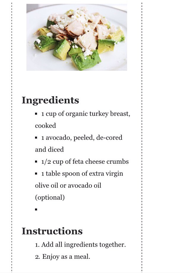 Turkey Avocado & Feta Combo
