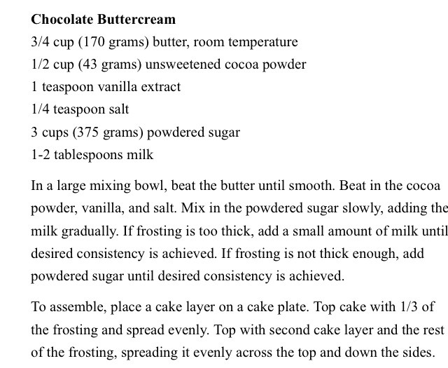 " Peanut Butter Chocolate Frosted Cake"😋
