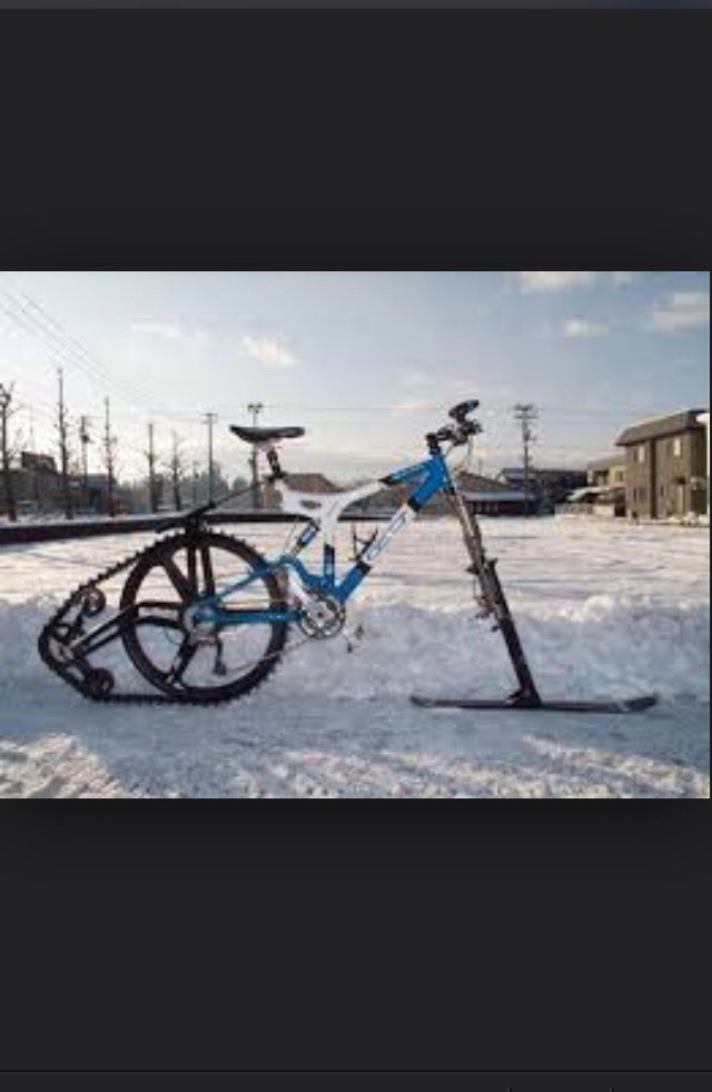 It's kinda like a snowmobile 