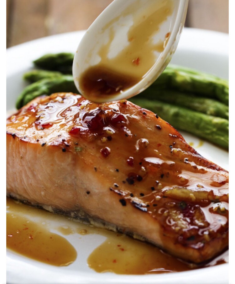 Sweet Chili Garlic Glazed Salmon!!