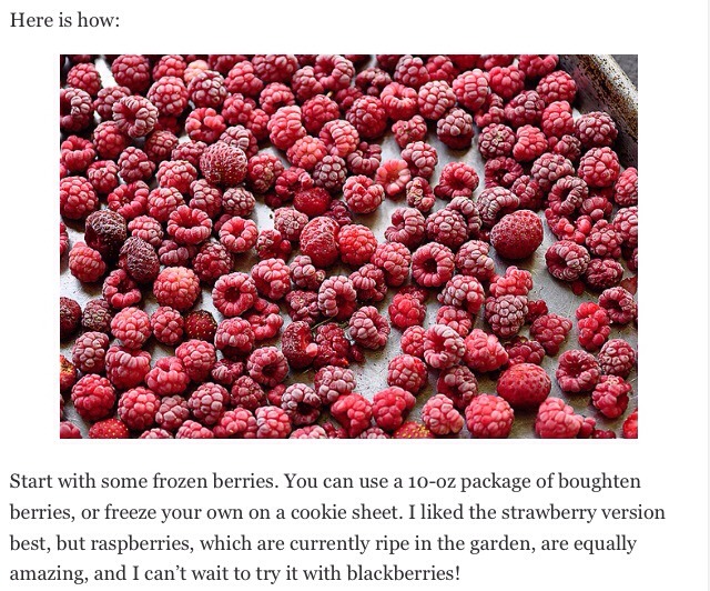 5 Minute Raspberry Ice Cream!