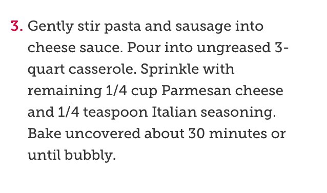 Cheesy Sausage And Penne Casserole 