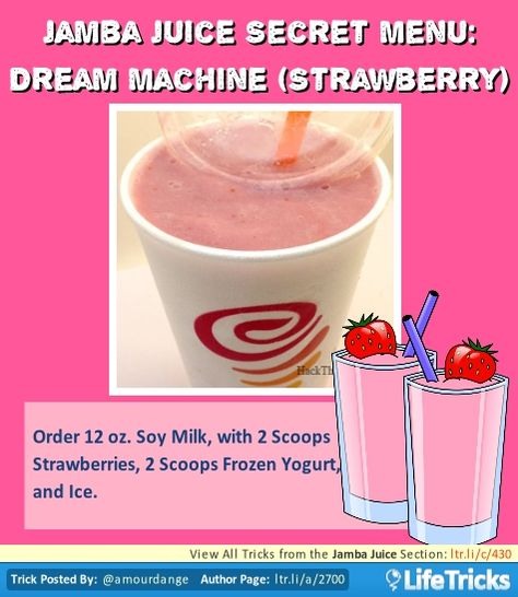💟✨Jamba Juice Secret Menu & How To Order/ Make Them✨💟