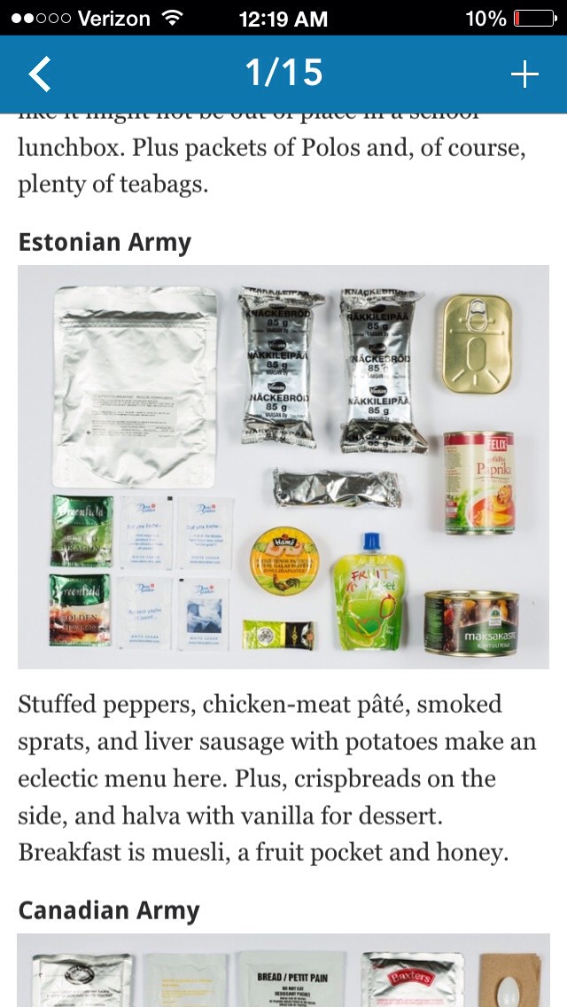International Army Food Rations From Around The World 🌍🌎🌏